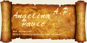 Angelina Pavić vizit kartica